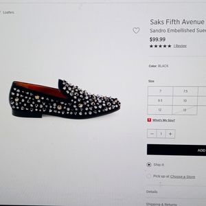 Men's embellished suede smoking lovers